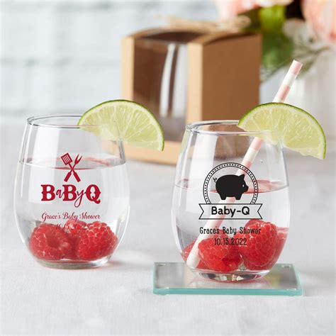 The wedding or american pie: Stemless Wine Glass Favors and Gifts - My Wedding Favors