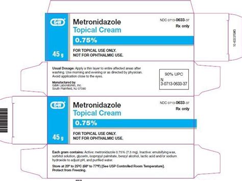 Metronidazole Cream Fda Prescribing Information Side Effects And Uses