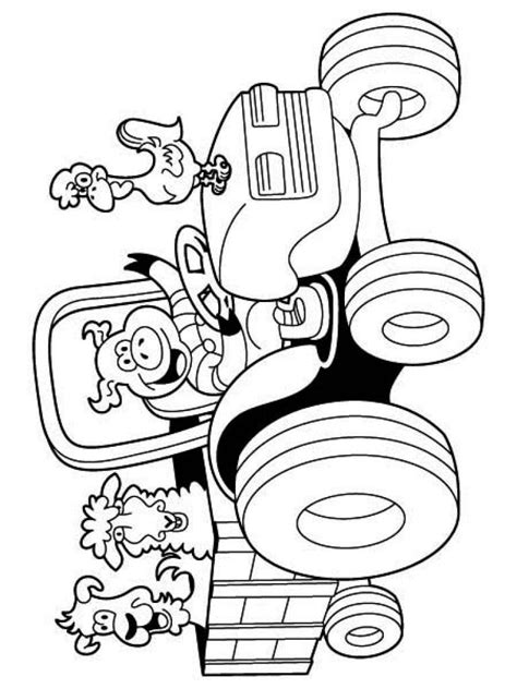 10 tractor drawing tractor fendt for free download on ayoqqorg. Cartoon Farm Animals And Tractor Coloring Pages Intended ...