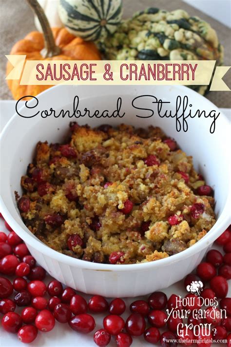 Sausage And Cranberry Cornbread Stuffing