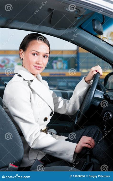 Woman In A Car Stock Photo Image Of Lifestyle Person 19008654