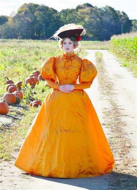 1890s Dress By Angela Clayton Day Dresses Pumpkin Dress Historical