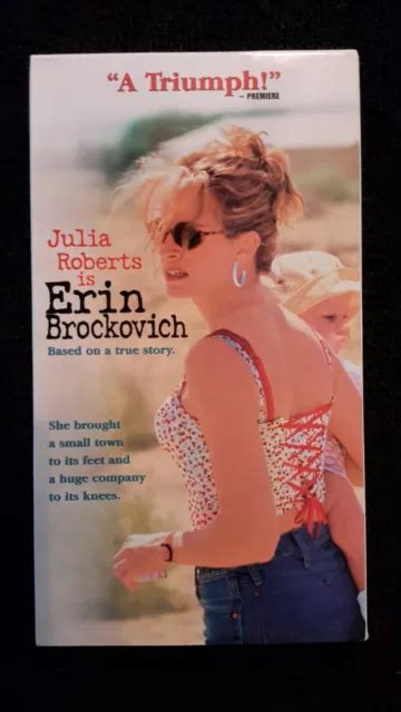 Erin Brockovich Vhs Movie Julia Roberts Based On A True Story 2000 5