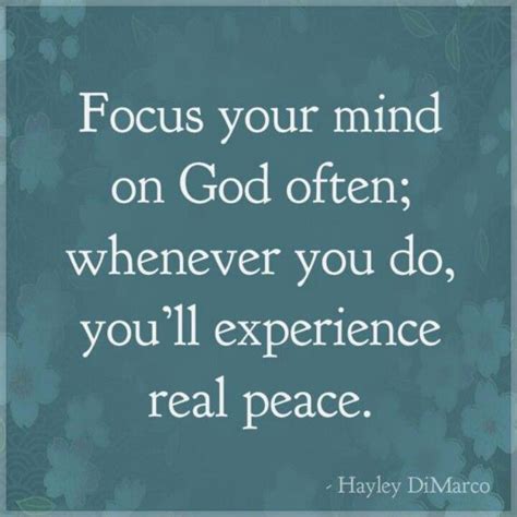 Keep Your Mind On God For Inner Peace