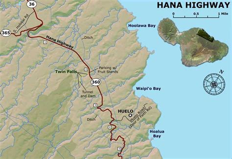Road To Hana Map Road To Hana Map Road To Hana Hana Highway