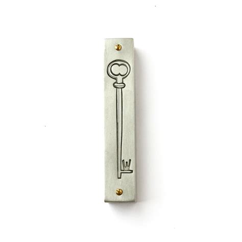 [the mezuzah, its top inclining inward, is then affixed to the upper part of the doorpost on the right, as one enters the house. 11 Mezuzahs You'd Actually Want to Hang On Your Door - Alma