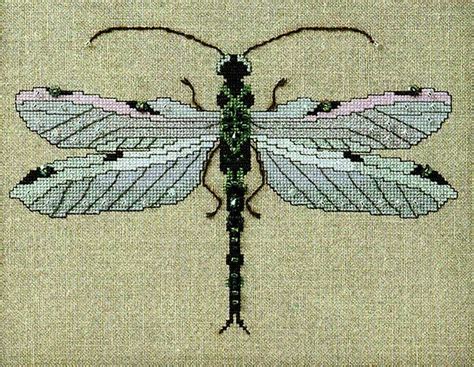The Silver Dragonfly Cross Stitch Pattern By Nora Corbett Dragonfly