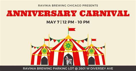 Anniversary Carnival Ravinia Brewing Chicago 2601 W Diversey Ave