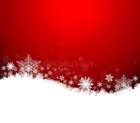 Red Christmas Background Snowflakes Vector Stock Illustrations 39229