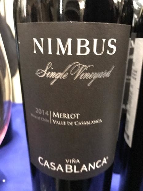 2014 Viña Casablanca Merlot Nimbus Single Vineyard Chile Aconcagua