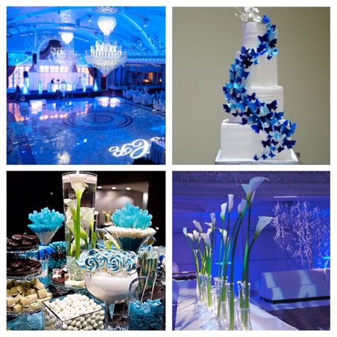 Blue Themed Wedding Blue Royal Wedding Weddings Reception Flower Decor