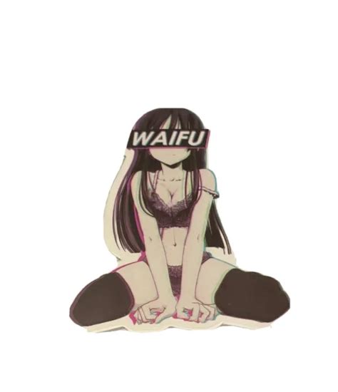 Waifu Material Sticker Anime Girl Waifu Sticker Hentai Nsfw Waifu