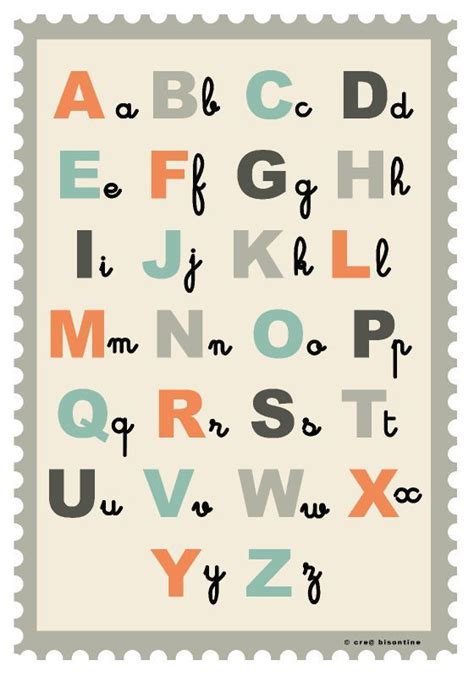 Nom D Alphabet Système D écriture - Freebie special facebook - Cré@ Bisontine | Coloriage éducatif