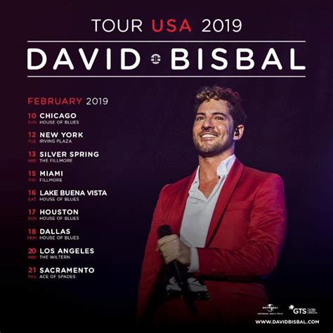 David Bisbal Returns To The Usa With His David Bisbal Tour Usa 2019