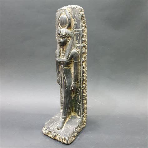 Goddess Hathor Statue Inches Tall In Basalt Made In Egypt Omen Psychic Parlor And