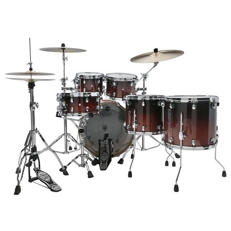 Tama Starclassic Performer Mbs52rzs Dcf 22 Dark Cherry Fade Drum Kit