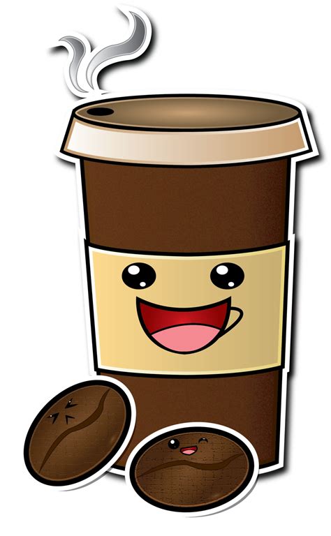 Coffee Cup And Beans By Shadowlifeman On Deviantart Coffee Cartoons