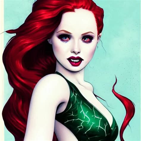 Vampire Beautiful Madelaine Petsch Poison Ivy Dc Stable Diffusion Openart
