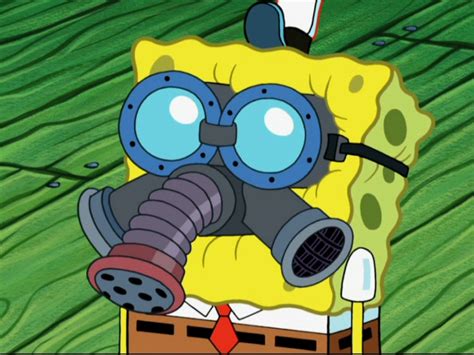 Image Spongebob With Gas Mask In Squiditispng Encyclopedia
