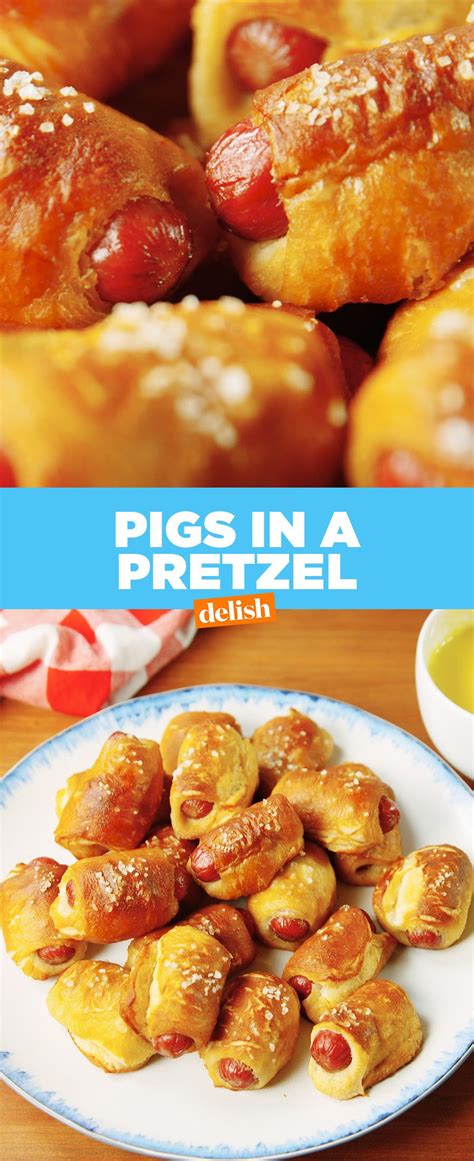 Go for nuts, hummus and dippers, and more. Pigs In A Pretzel | Recipe | Food, Thanksgiving appetizer ...