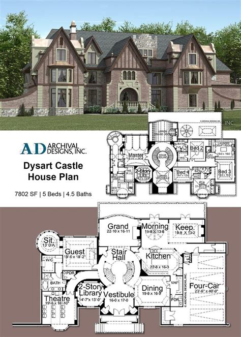 Dysart Castle House Plan Castle House Plans English Country House