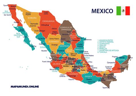 лутка крв Локација ја јагодице Жртвовање mapa de mexico y sus estados