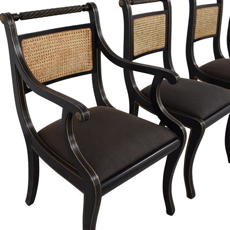 69 Off Bloomingdales Bloomingdales Italian Cane Back Dining Chairs
