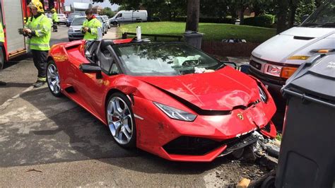 Lamborghini Damaged In Birmingham Crash Bbc News