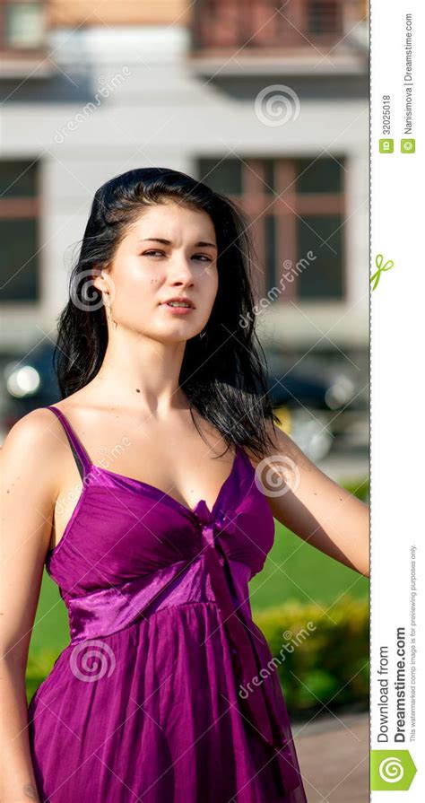 Young Woman In Red Dress Stock Photo Image Of Lady Attractive 32025018