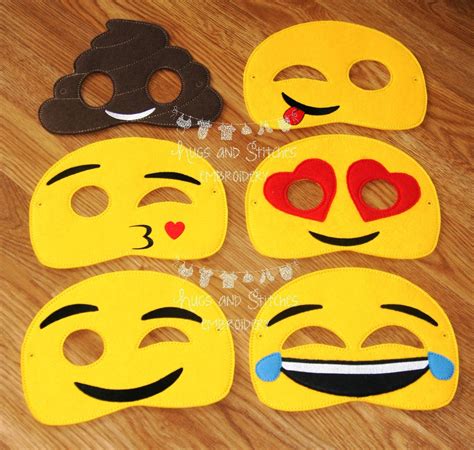 Emoji Inspired Masks Emotions Masks Mobile Phone Emoji Masks