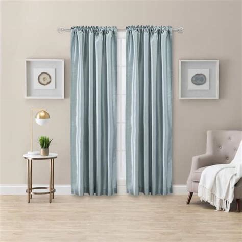 Ellis Curtain Luna Faux Silk 100 In W X 63 In L Polyester Room