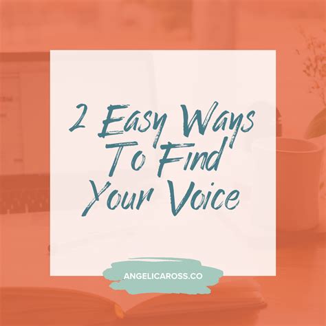 Find Your Voice In Two Steps And Nail Your Copy Angelica Ross