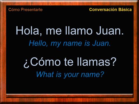 Aug 22, 2021 · do yourself a favor and don't make the same mistake. Introduce Yourself in Spanish | Basic Conversation | Learn Spanish | Free Spanish Lessons ...