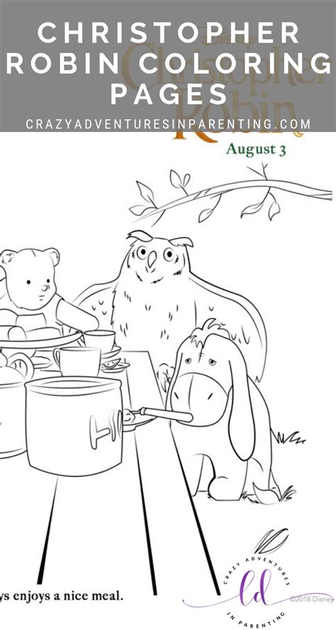 Christopher Robin Coloring Pages And Activity Sheets