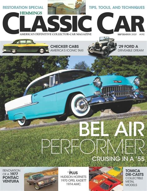 The Front Cover Of Classic Car Magazine