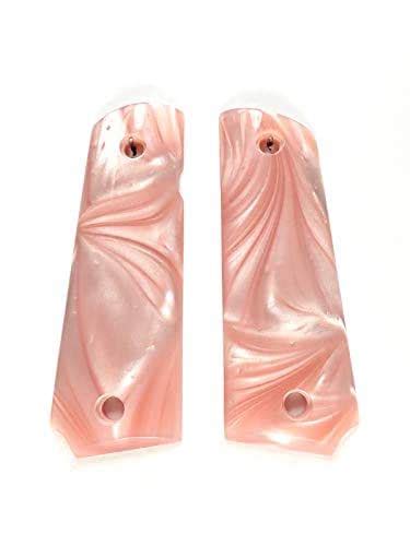 Pink Pearl Browning 1911 22380 Grips Handmade