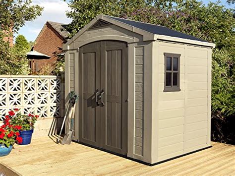 Keter Factor 8x6 Large Resin Outdoor Storage Shed For Patio Furniture