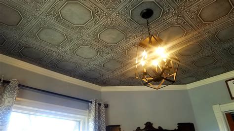 Living Room W Ceiling Tiles And Crown Photo Contest