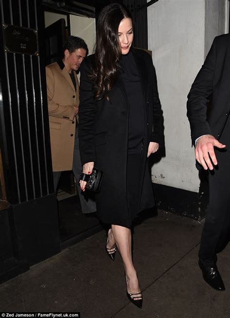 liv tyler and fiancé dave gardner attend london fashion bash daily mail online