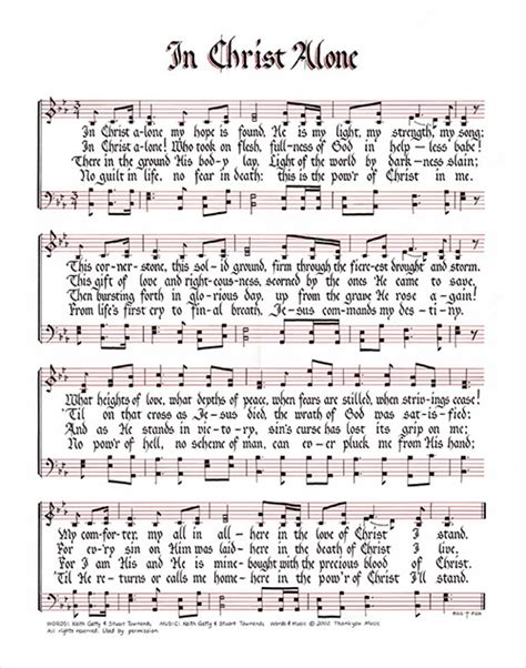Fantasias in e mol and g min by j.pachelbel digital printable sheet music for piano solo; In Christ Alone - Frameable Hymn Setting in Calligraphy - Getty Music Store, USA