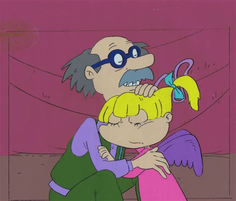 Rugrats Original 1990s Production Cel Animation Art Grandpa Angelica