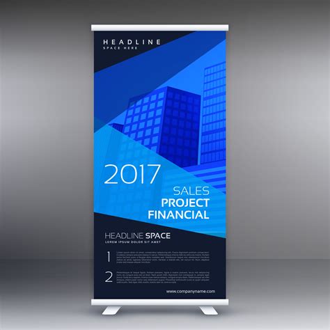 dark standee banner with blue abstract shapes - Download Free Vector Art, Stock Graphics & Images