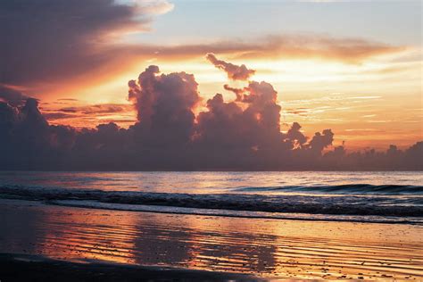 Cloudy Sunrise Photograph By Mary Ann Artz Pixels