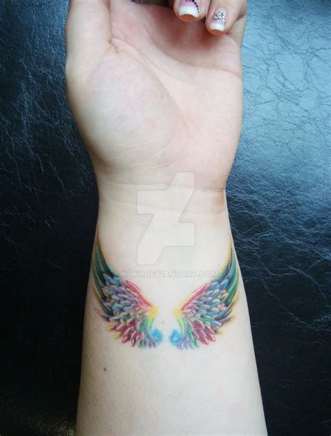 Colorful Wings Tattoo By Kiwy On Deviantart