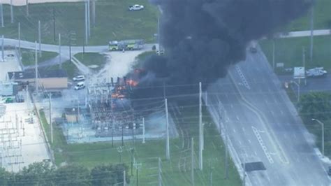 Power Restored After Reported Explosion Fire At Fpl Substation In