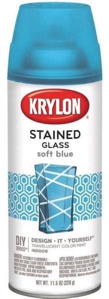 Krylon Stained Glass Spray Paint Translucent 115oz Soft Blue