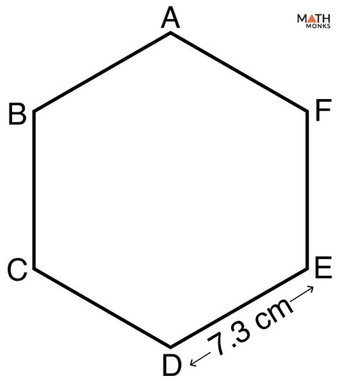 perimeter of hexagon — formulas examples and diagram