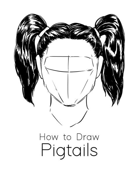How To Draw Hair In Pigtails Easy Tutorial For Beginners How To Draw