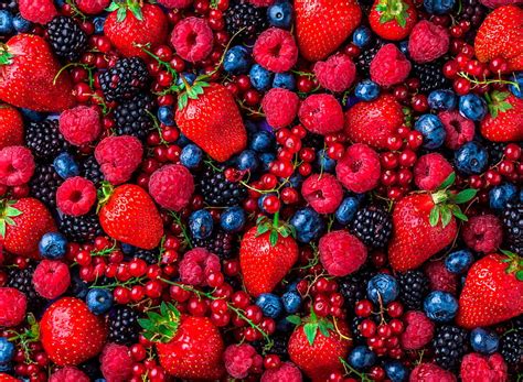 Food Berry Raspberry Blueberry Strawberry Blackberry Fruit Hd