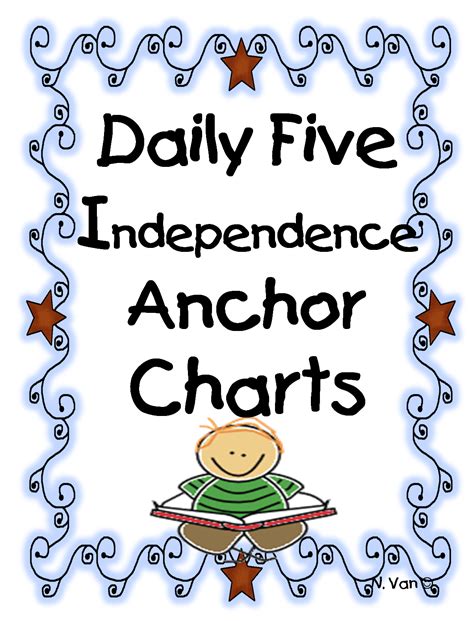 First Grade Wow Daily Five Independence Anchor Charts